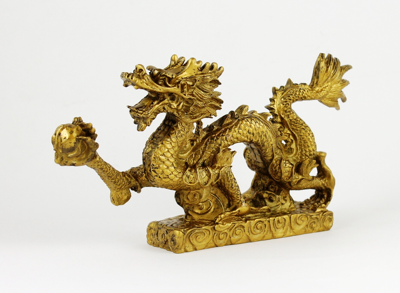 9" Imitation Bronze Feng Shui Dragon